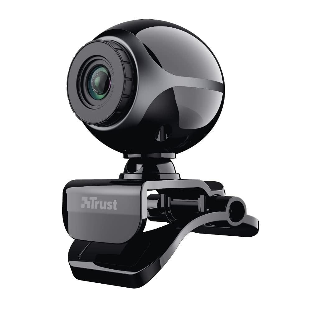 Trust exis webcam Trust Exis Webcam with Microphone and Smart Stand, - Official UK Stock