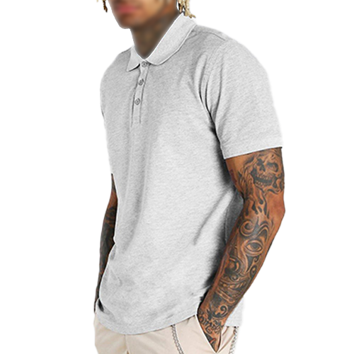 polo tee gray